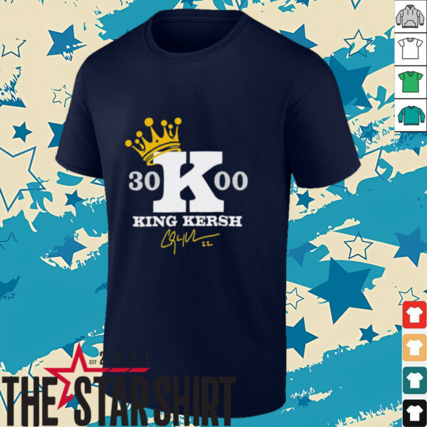 Clayton Kershaw 3000 Career Strikeouts King Kersh signature shirt