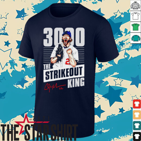 Clayton Kershaw 3000 The Strikeouts King signature shirt