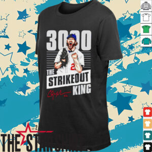 Clayton Kershaw 3000 The Strikeouts King signature shirt