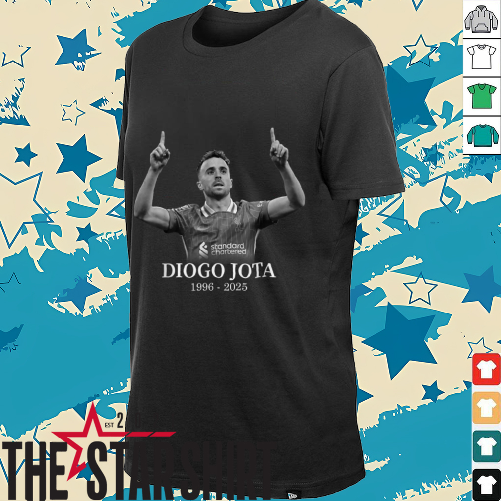 Detailed view of the Diogo Jota Memorial 1996–2025 T-Shirt graphic