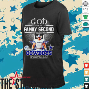 God first family second then Dallas Cowboys Football mascot shirtGod first family second then Dallas Cowboys Football mascot shirt