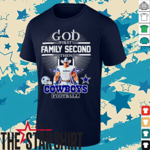 God first family second then Dallas Cowboys Football mascot shirtGod first family second then Dallas Cowboys Football mascot shirt