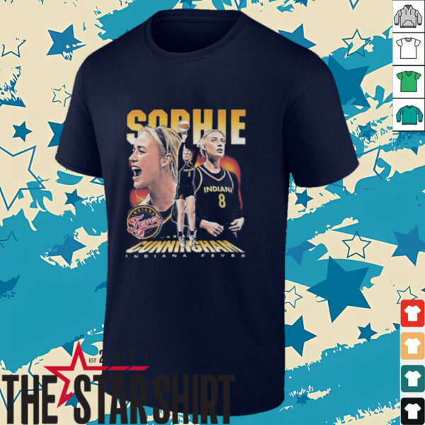 Indiana Fever Sophie Cunninghamel Vintage Graphic T shirt