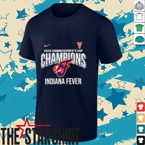 Indiana Fever x Nike 2025 WNBA Commissioner’s Cup Champions shirt