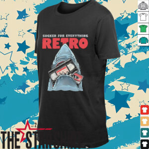 Jaws Shark sucker for everything retro cassette tape shirt
