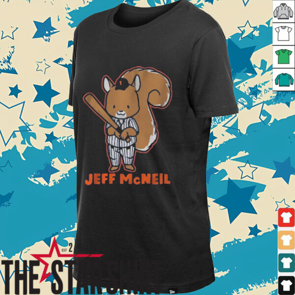 Jeff Mcneil Flying Squirrel New York Mets Baseball T shirt