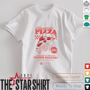 Kannapolis Pizza guaranteed to arrive hot 200mph selivery Haas F1 Team 2025 shirt