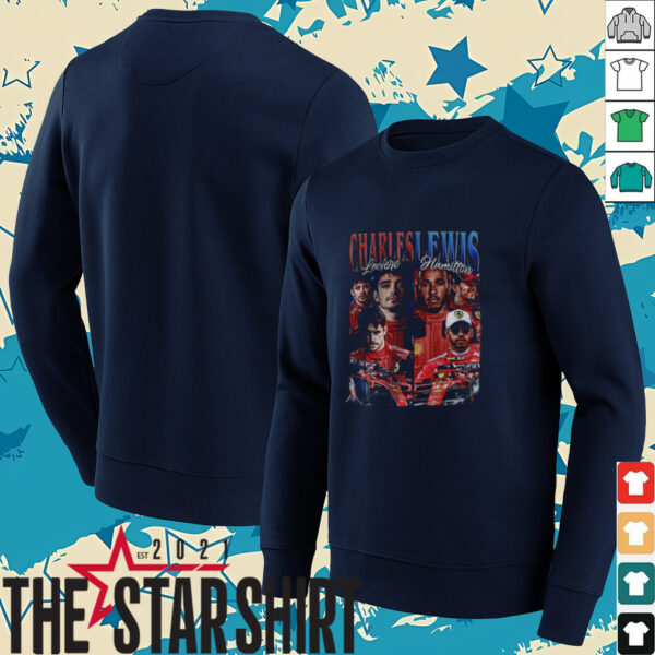 Lewis Hamilton and Charles Leclerc Formula One Classic 90s Graphic shirt