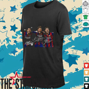 Lionel Messi x Luis Suarez and Neymar Jr. Barcelona FC signature shirt