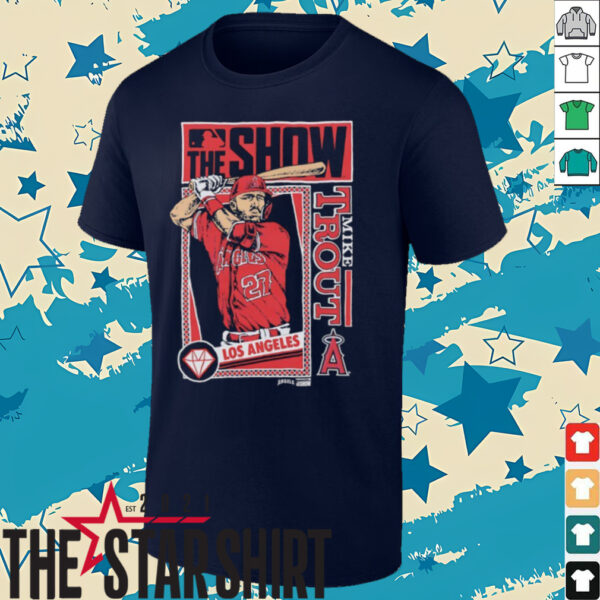 MLB The Show Los Angeles Angels Mike Trout comic shirt
