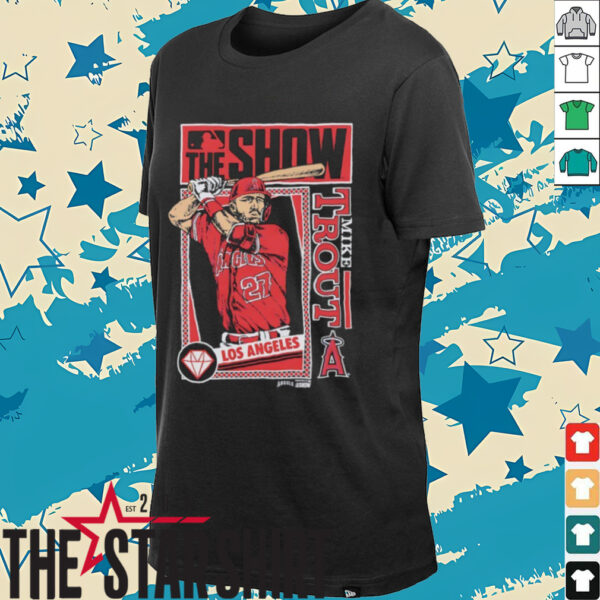 MLB The Show Los Angeles Angels Mike Trout comic shirt