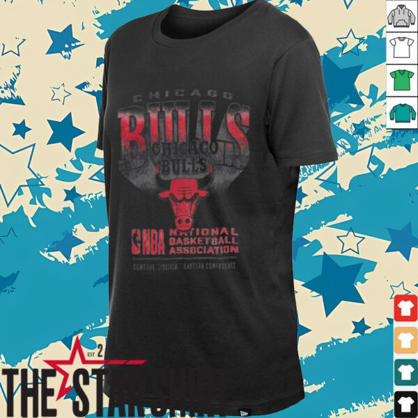 Mens Chicago Bulls Gradient Logo Oversized Shirt