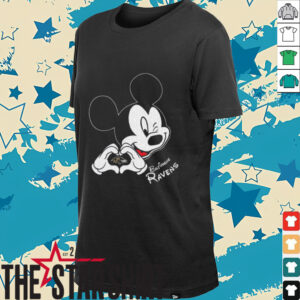 Mickey Mouse Love for Baltimore Ravens Shirt