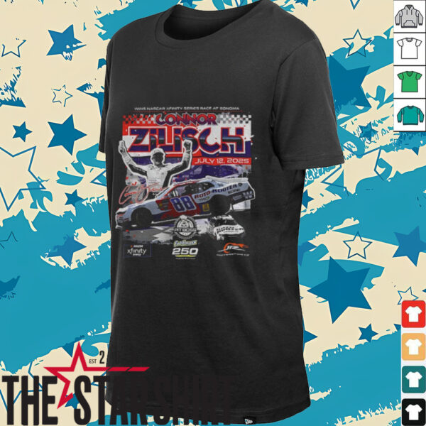 Nascar Connor Zilisch Checkered Flag Sports July 12 2025 signature shirt