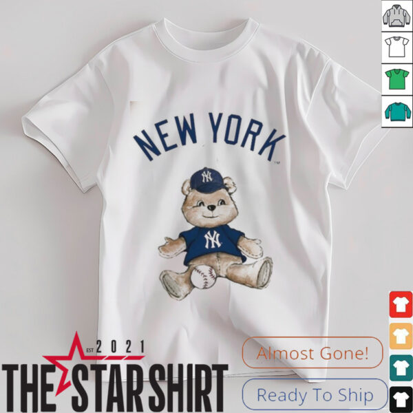 New York Yankees Baseball X Tiny Turnip Teddy Bear T shirt