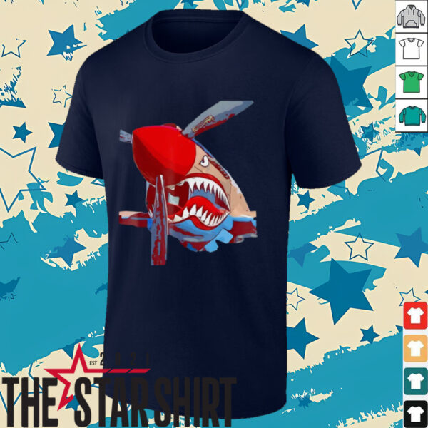 P 40 Warhawk Fighter Aircraft shirt
