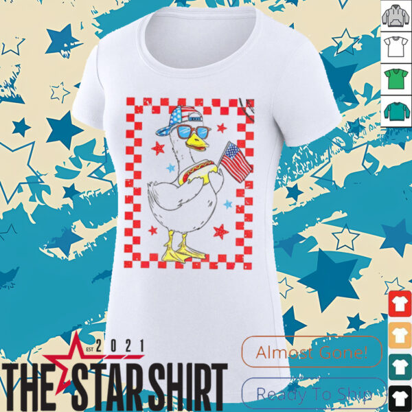 Patriotic Boy Goose 4th July Independence Boy shirt