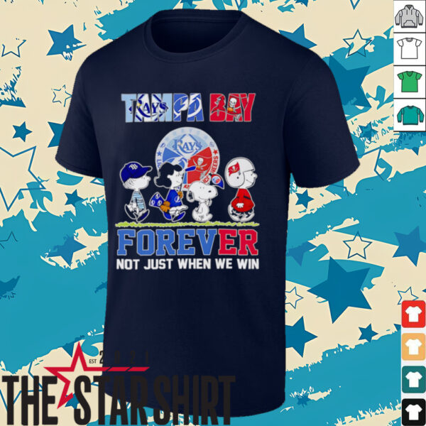 Peanuts Tampa Bay sports forever not just when we win shirt