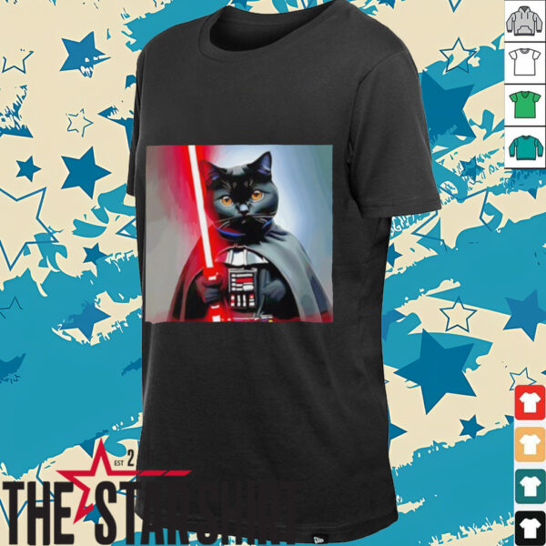 Planet cat Vader Star Wars shirt