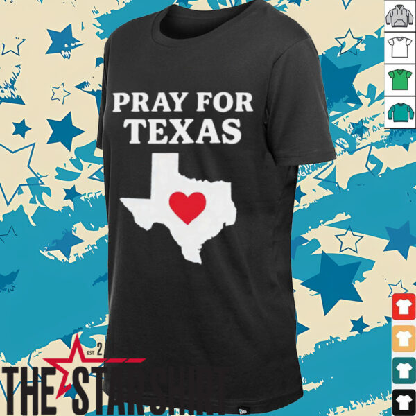 Pray for Texas State heart shirt