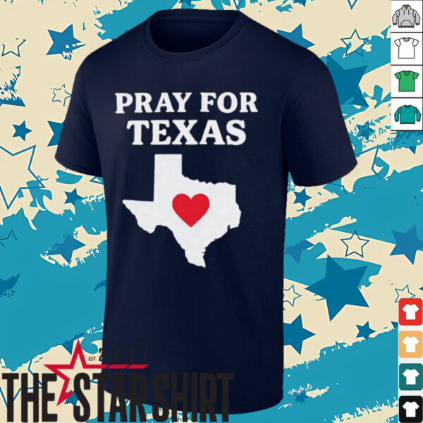 Pray for Texas State heart shirt
