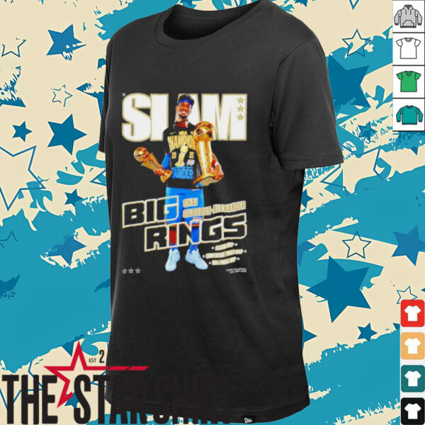 Slam Cover Shai Gilgeous Alexander Big Rings OKC Thunder MVP shirt