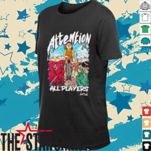 Squid Game 3 attention all players anime shirt
