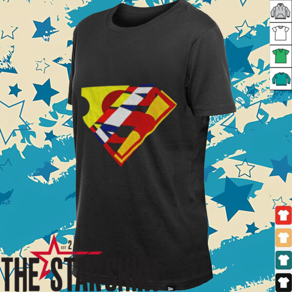 Superman mixed logo shirt