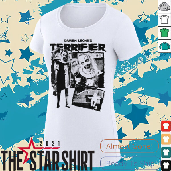 Terrifier Little Pale Girl Creepy Collage Horror Movie T Shirt