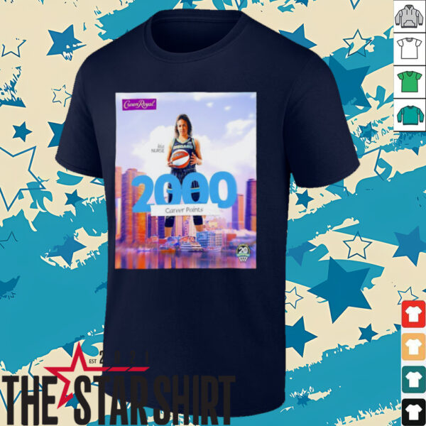 That’s 2000 Career Points for Kia Nurse Chicago Sky shirt
