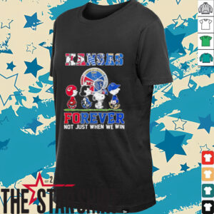 The Peanuts Kansas Sports Teams crossing forever not just when we win shirt