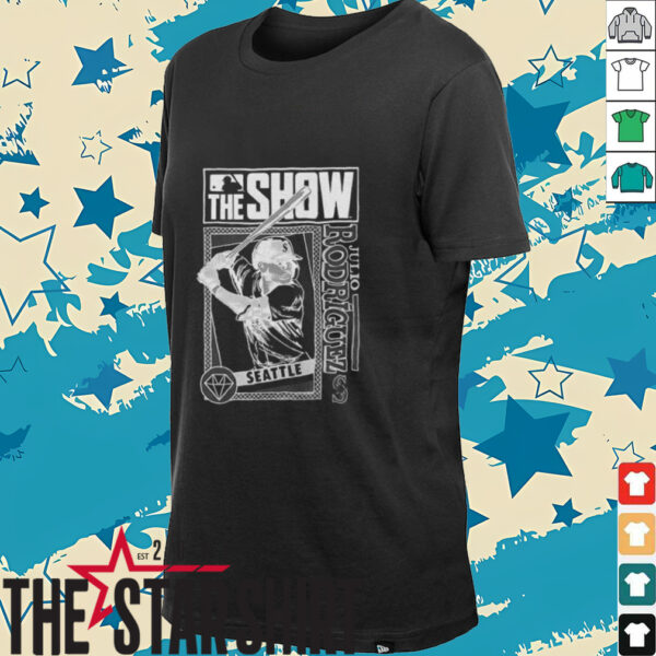 The Show Julio Rodríguez Seattle Mariners MLB Baseball cartoon shirt