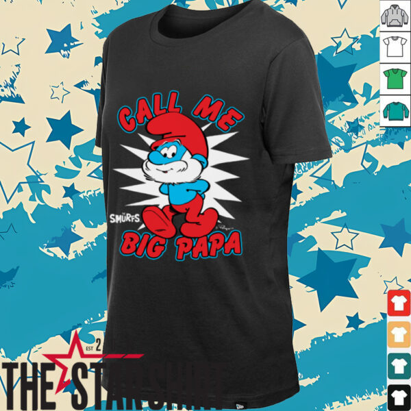 The Smurfs Call Me Big Papa Smurf Retro Cartoon Shirt