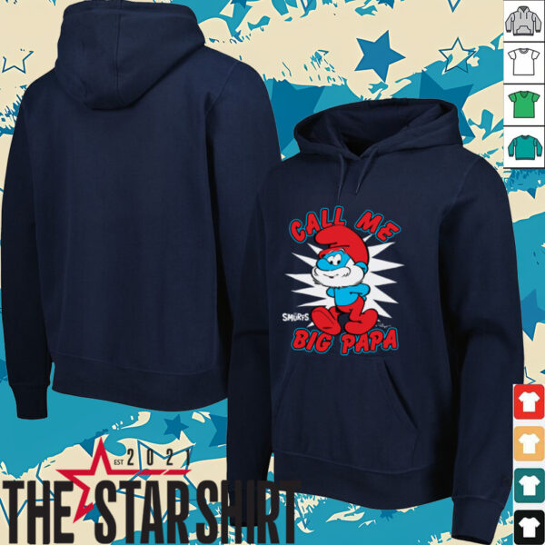 The Smurfs Call Me Big Papa Smurf Retro Cartoon Shirt