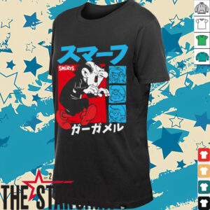 The Smurfs Gargamel Kanji Collage Vintage Cartoon Shirt