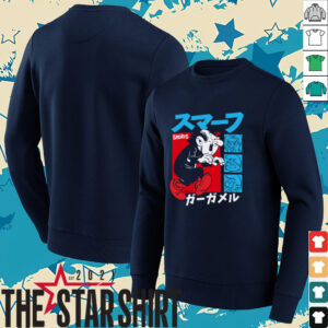 The Smurfs Gargamel Kanji Collage Vintage Cartoon Shirt