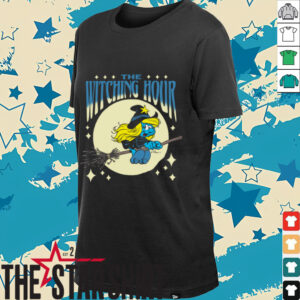 The Smurfs Witching Hour Smurfette Halloween Retro Cartoon Shirt