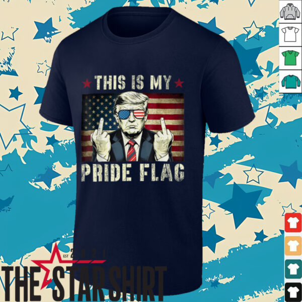 This Is My Pride Flag USA American Patriotic T Shirt