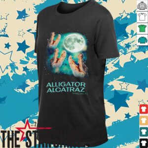 Three Alligator Alcatraz Everglades Florida under moon shirt
