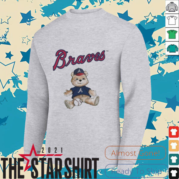 Tiny Turnip Teddy Bear X Atlanta Braves Baseball T shirt
