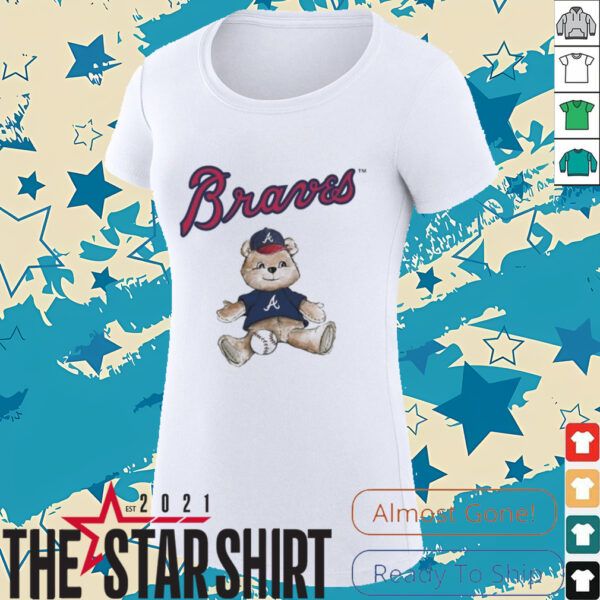 Tiny Turnip Teddy Bear X Atlanta Braves Baseball T shirt