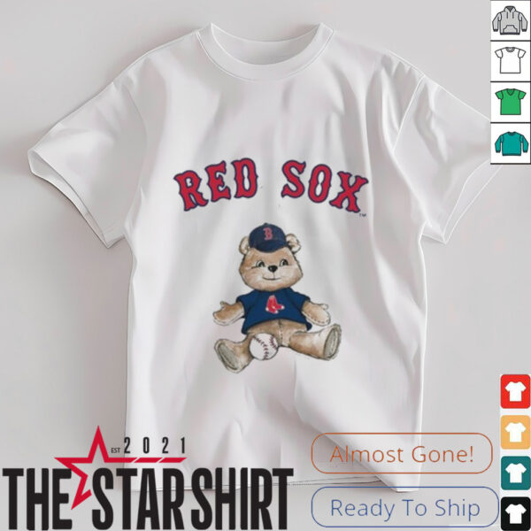 Tiny Turnip Teddy Bear X Boston Red Sox Baseball T shirt
