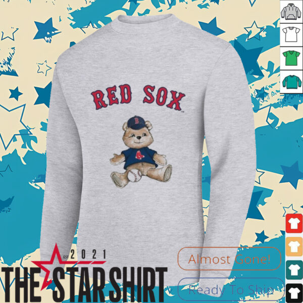 Tiny Turnip Teddy Bear X Boston Red Sox Baseball T shirt