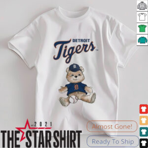 Tiny Turnip Teddy Bear X Detroit Tigers Baseball T shirt