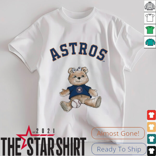 Tiny Turnip Teddy Bear X Houston Astros Baseball T shirt