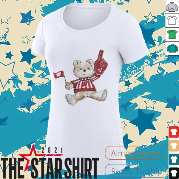 Tiny Turnip Teddy Bear X Wisconsin Badgers T shirt