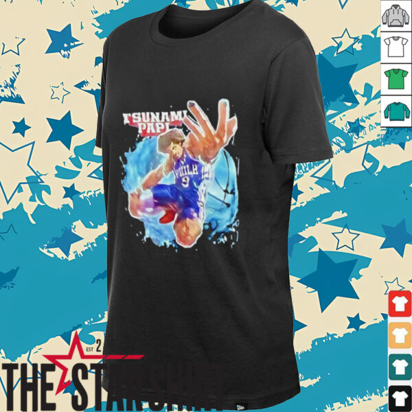 Tsunami Papi Kelly Oubre Jr. #9 Philadelphia 76ers shirt