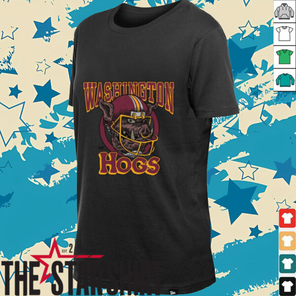Washington Commanders Homage The Hogs Tri Blend Shirt
