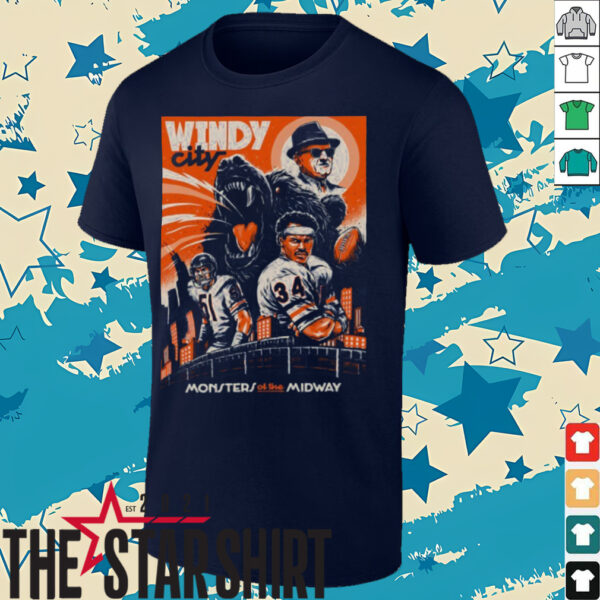 Windy City Monsters of The Miday Chicago Bears shirt