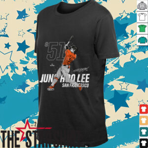 Womens Dynamic Pose Jung Hoo Lee San Francisco Baseball MLBPA Shirt